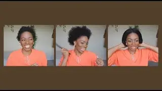 STRAIGHTENING MY NATURAL SHORT 4C HAIR FOR THE FIRST TIME IN 5 YEARS