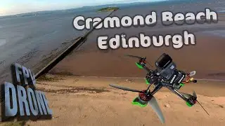 Cramond Beach Edinburgh by FPV drone.