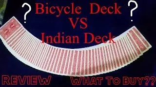WOW!!! You Should buy This | Bicycle Deck VS Indian Deck Of Playing Cards Review In Hindi By Vinu