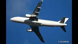 SmartLynx Airbus A320 YL-LCO Take Off RWY26 @ Clermont Auvergne Airport