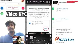 Amazon pay ICICI Credit Card Video Kyc Kaise Kare 2022|Amazon ICICI Credit Card Apply|Icici Credit