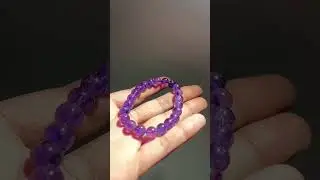 Original Natural Amethyst Crystal Bracelet 💜 | Mahant Ji | Healing &bull; Peace &bull; Positivity