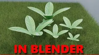 Create plants,leafes,bushes easy for beginner in blender