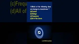 Q1 MCQ Electrical Transformer SSC JE_RRB_GATE 2023 #shorts #viral #trending #mcq #transformers