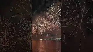 What Makes Night Skies Spectacular with Color  #abudhabi  #cornichefireworks