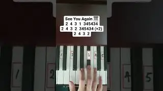 SEE YOU AGAIN PIANO TUTORIAL