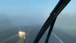 Semi Truck Foggy Driving