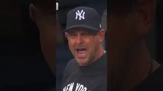 Manny Gonzalez apologized to Aaron Boone in-between innings after a strike call #mlb