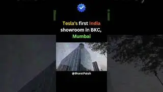 Tesla Opens First Showroom in India at Mumbai BKC #tesla #elonmusk #teslainindia