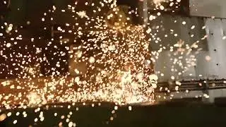 K924 Stationary Flash Butt Rail Welder in Operation