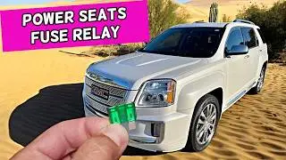 GMC TERRAIN Power Seats Seat Module Fuse Relay Location Replacement 2010 2011 2012 2013 2014 2015 20