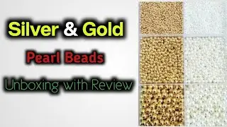 Unboxing silver & gold pearl beads #meesho #trending #unboxing #review #youtube #meeshofinds #viral