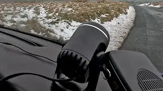 (How To DEFROST Your WINDSCREEN In SECONDS !!!) 12V Car Heater Review !!! #Campervan