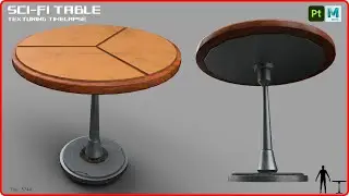 Sci-Fi Table Texturing Timelapse