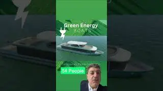 Electric boat sightseeing, floating restaurant, green energy boat.