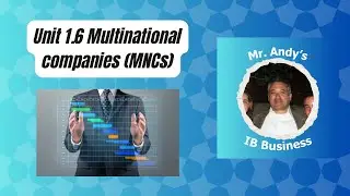 IB Business Review | Unit 1.6 Multinational companies