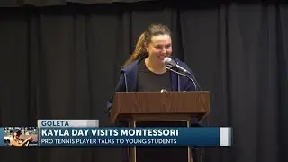 Kayla Day visits her old school and meets current students