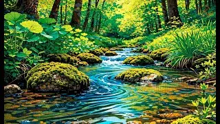 Peaceful Forest Stream & Bird Sounds for Deep Sleep and Relaxation