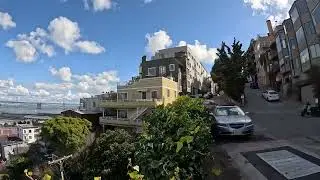 Filbert Steps going to Coit Tower San Francisco tour (no talking)