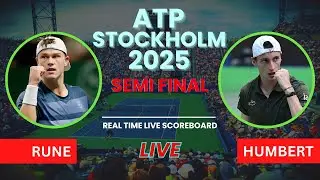 Holger Rune vs Ugo Humbert Live Scores | ATP Stockholm 2025 Semi Finals
