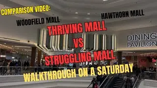 Thriving Mall vs. Struggling Mall on a Saturday