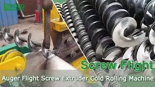 Continuous Auger Flight Screw Extruder Cold Rolling Machine