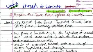 Unit-3: Strength of Concrete|VVImp. Theory Notes|Concrete Technology & Masonry Design BE PU PoU