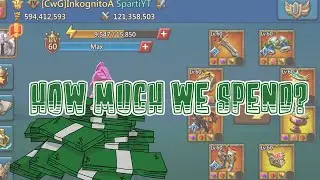 TOTAL COST of THE NEW KINGDOM ACCOUNT - Lords Mobile