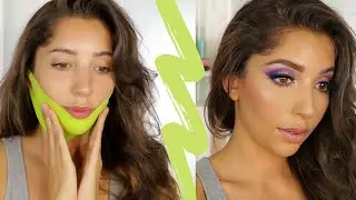 Huda Beauty Wishful Chin Lift Mask Makeup Tutorial
