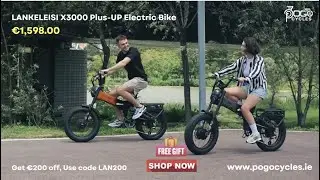 LANKELEISI X3000 Plus-UP Electric Bike - &euro;200 OFF & FREE Gifts! Foldable & Powerful! 🚴&zwj;♂️💥