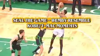 Wembanyama Back to Back Kobe like Fadeaway Jumpers, Spurs edged Celtics #wembanyama #nba