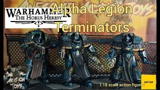 Warhammer The Horus Heresy Alpha Legion Terminators 1:18 scale action figures by Joytoy. Awesome!