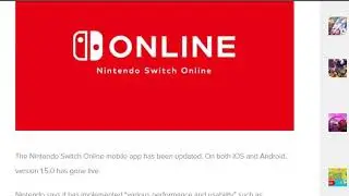 nintendo online app firmware 15 0 out now