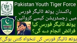 Pm Youth Tiger Force Pakistan Duty | How To Join Tiger Force Tiger Force Registration |Urdu