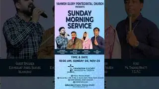 Live Sermon || Sunday Morning Service || Sunday Morning 09-Nov-25