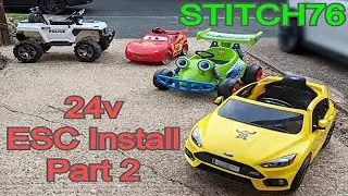 Kids Ride on car ESC Fitting Part 2 | Power Wheels 24v Upgrade | Motor Controller Fitting