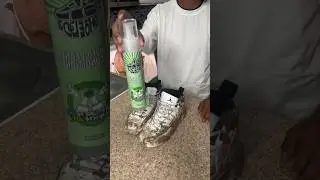 Reviewing Shoelada Foam Cleaner😳 #shoelada #chulada #sfc #shoecleaner #150bucks