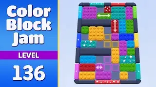 Color Block Jam Level 136 | Every Puzzle Solved! 🎯
