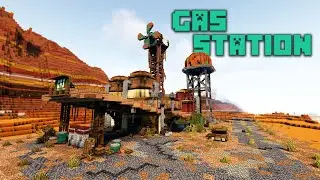 Minecraft - Post-Apocalyptic Gas Station Timelapse