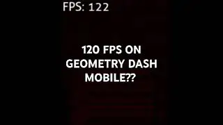 THATS A HIGHER FPS USUAL ON MOBILE. REGULAR IS 60HZ?? #geometrydash #gd #damn #fps #fpsgames