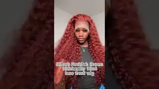 Reddish Brown curly 30inch 180density 13x4 lace front wig
