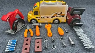 11 min to open the box，satisfied with the electric screwdriver,screw assembly toolbox!Toy Review 