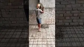Construction of RCC Floor#floor #flooring#reinforcement#rcc#rccconstruction#reinforcedconcret#shorts