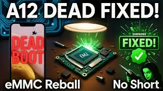 Samsung A12 DEAD FIXED! eMMC Reball Tutorial - No Short Boot Loop Repair 2025