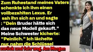 Zum Ruhestand schenkte ich meinem Vater einen Lexus – er sagte nur: „Dein Bruder hätte es besser