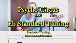Psycho Circus - KISS (Bass Cover with Tabs)