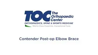 Post op elbow brace