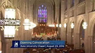 2016 Convocation for New Graduate and Professional School Students