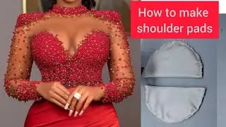 HOW TO MAKE CUSTOMIZED SHOULDER PADS. Easy DIY