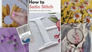 Satin Stitch Hack -Smooth and shiny every time|30 Days Hand Embroidery Challenge: Day 8